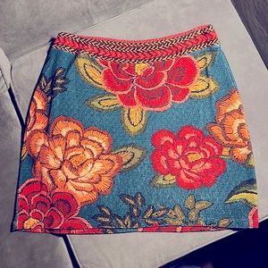 Farm Rio Anthropologie Sweater knit skirt